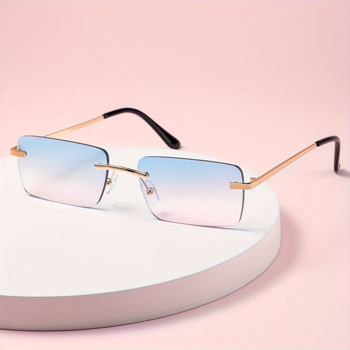 Stylish Rimless Sunglasses for Men – Trendy and Comfortable
