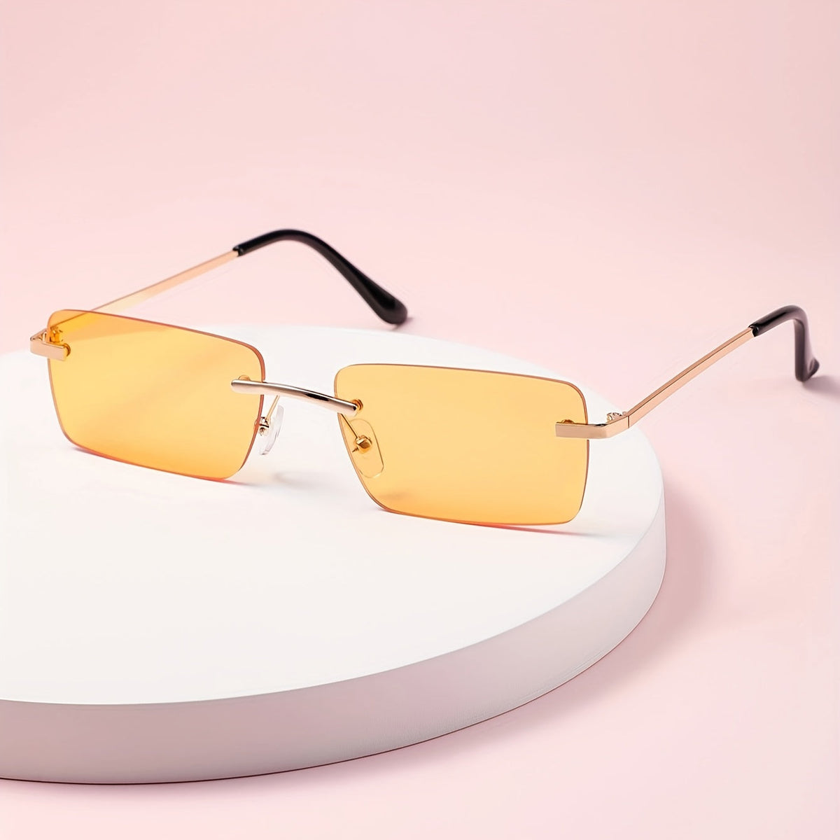 Stylish Rimless Sunglasses for Men – Trendy and Comfortable