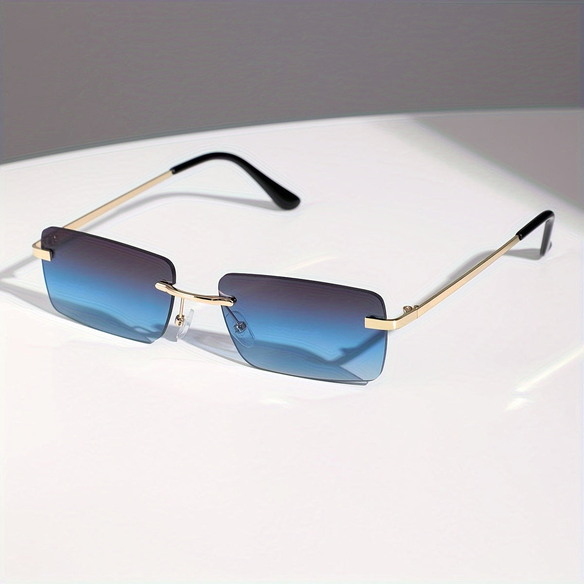 Stylish Rimless Sunglasses for Men – Trendy and Comfortable