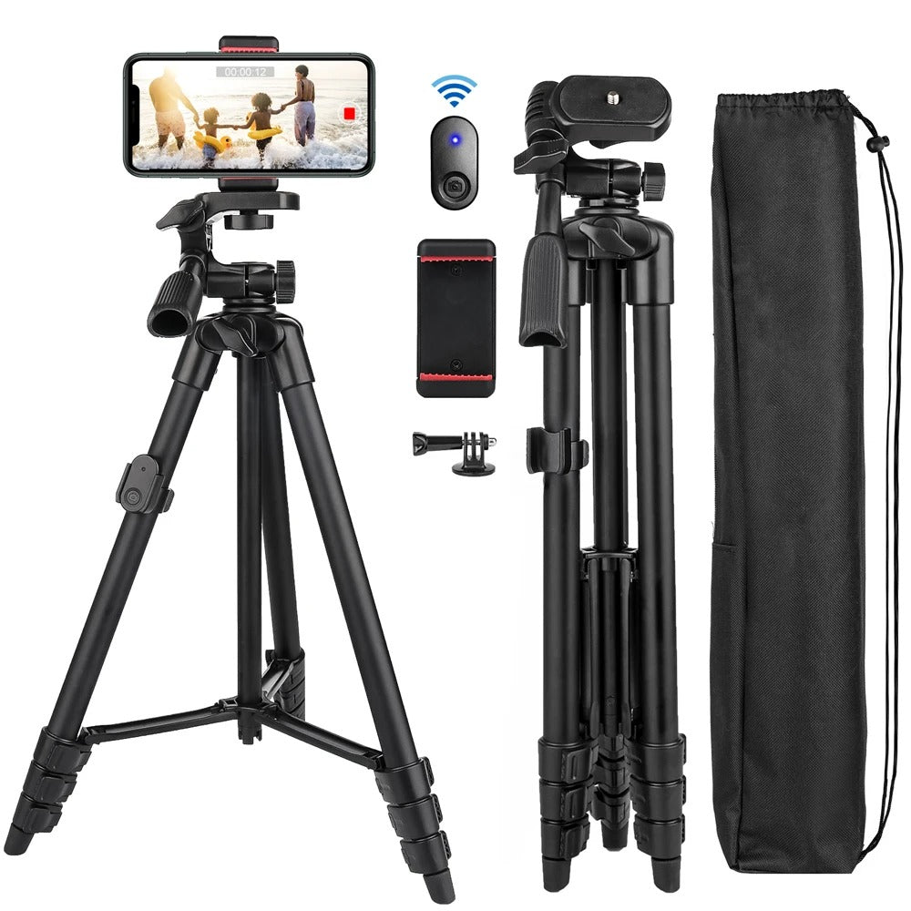 Telescopic Phone Tripod with Bluetooth Remote – Universal Selfie Stick and Stand