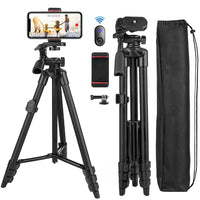 Telescopic Phone Tripod with Bluetooth Remote – Universal Selfie Stick and Stand