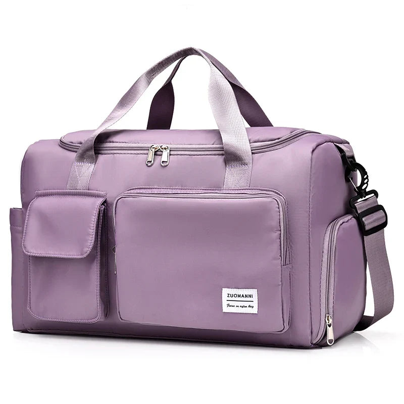 Travel Bag with Shoe Compartment & Wet/Dry Separation - 35L Capacity for Air Travel, Sports & Weekend Trips