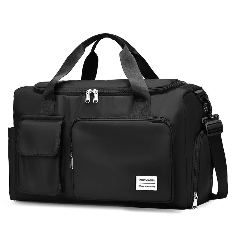 Travel Bag with Shoe Compartment & Wet/Dry Separation - 35L Capacity for Air Travel, Sports & Weekend Trips