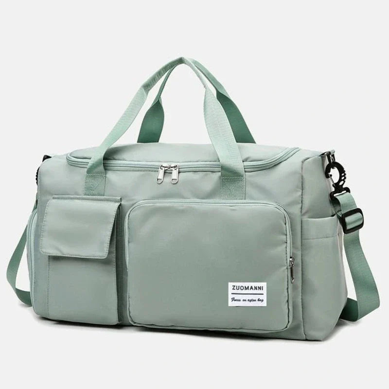 Travel Bag with Shoe Compartment & Wet/Dry Separation - 35L Capacity for Air Travel, Sports & Weekend Trips