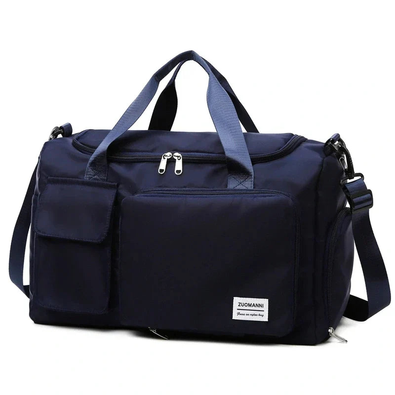 Travel Bag with Shoe Compartment & Wet/Dry Separation - 35L Capacity for Air Travel, Sports & Weekend Trips