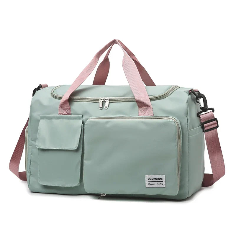 Travel Bag with Shoe Compartment & Wet/Dry Separation - 35L Capacity for Air Travel, Sports & Weekend Trips