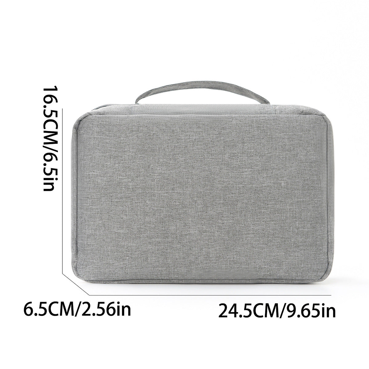 Travel Toiletry Bag with Hook and Multiple Compartments