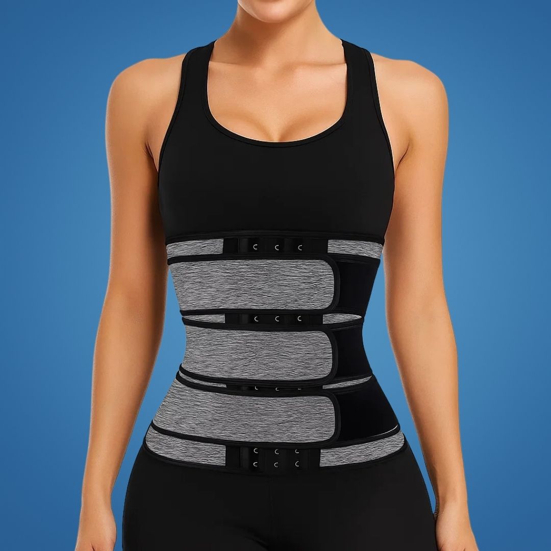 Triple Compression Breathable Neoprene Waist Trainer Belt for Post-Workout and Postpartum Use