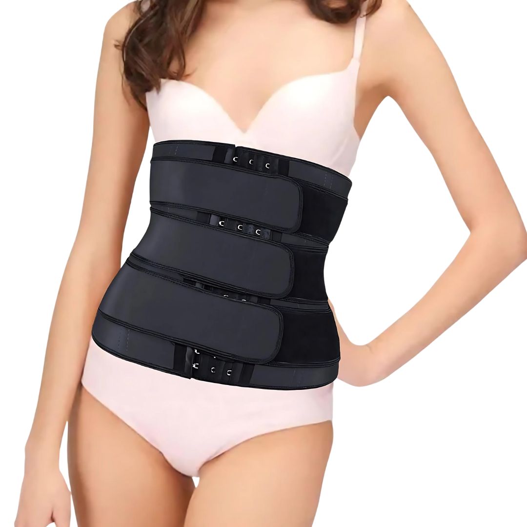 Triple Compression Breathable Neoprene Waist Trainer Belt for Post-Workout and Postpartum Use