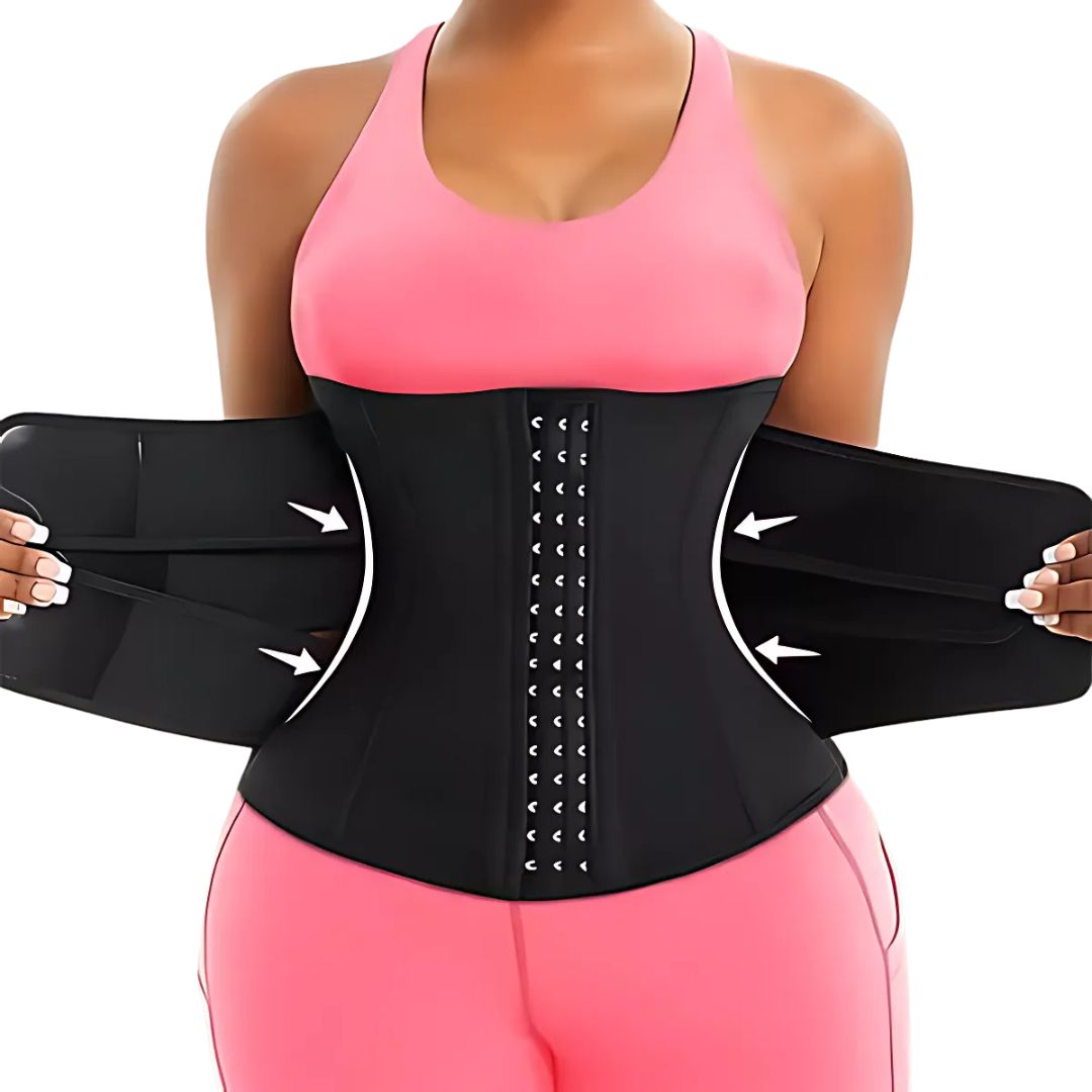 Triple Compression Breathable Neoprene Waist Trainer Belt for Post-Workout and Postpartum Use