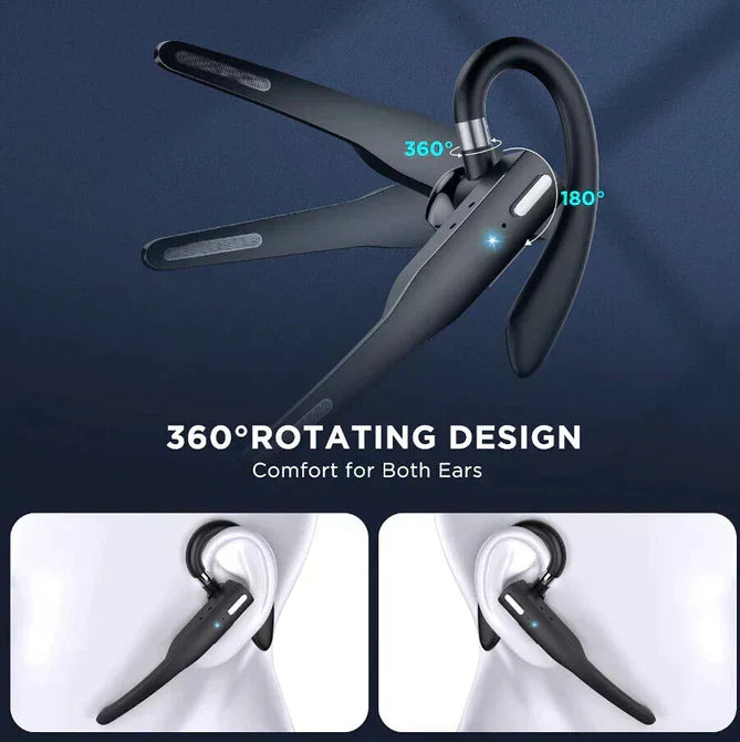 Trucker Dual-Mic Wireless Bluetooth 5.1 Noise-Cancelling Headset