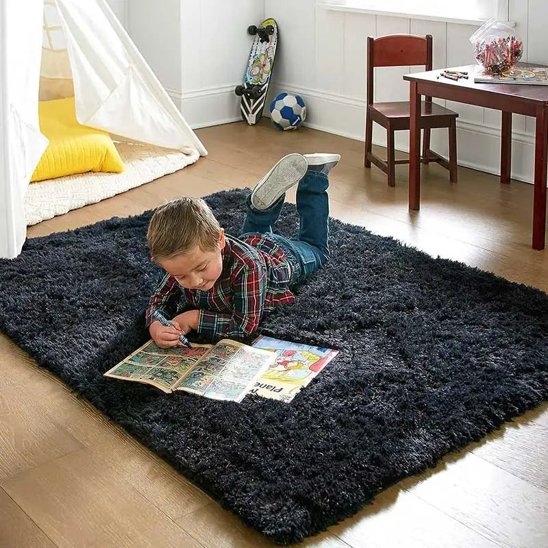 Ultra-Soft Fluffy Non-Slip Rug with Memory Foam Cushion