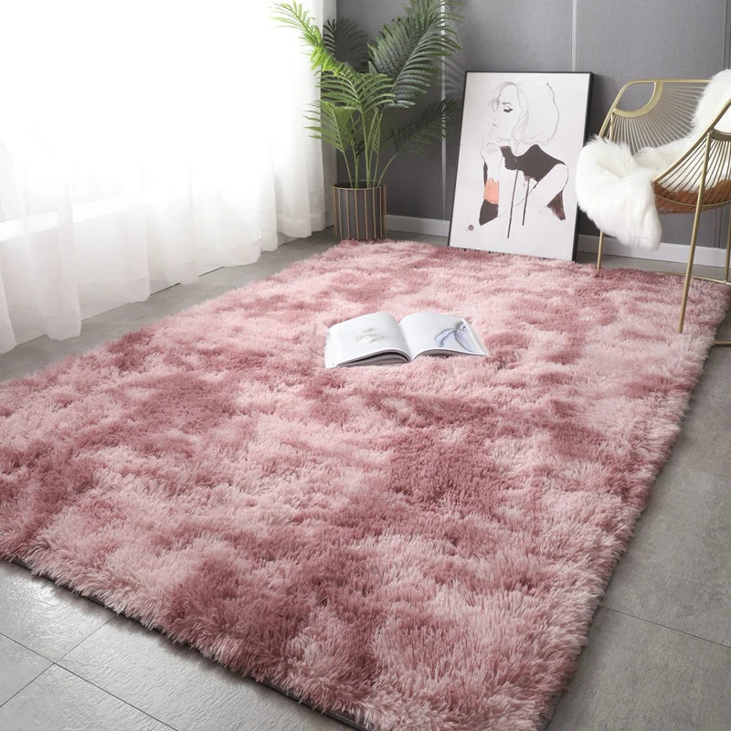 Ultra-Soft Fluffy Non-Slip Rug with Memory Foam Cushion