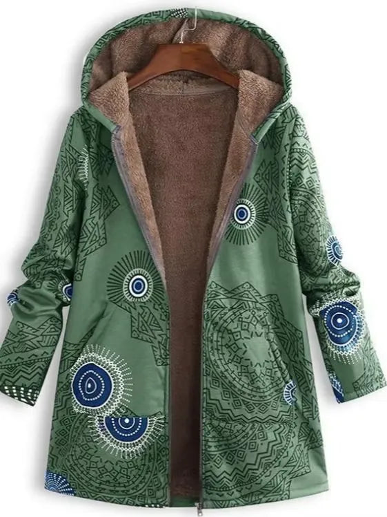 Unique Floral Winter Coat