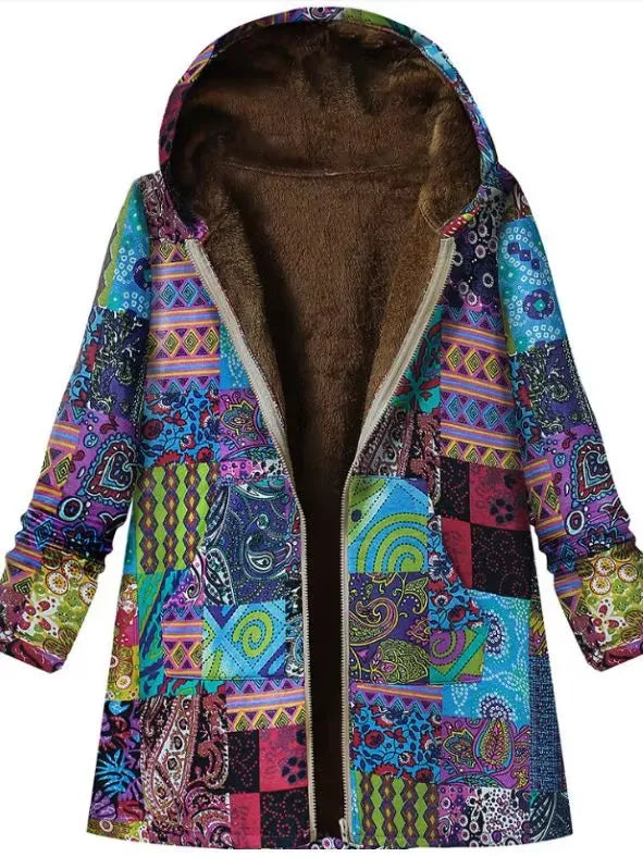 Unique Floral Winter Coat
