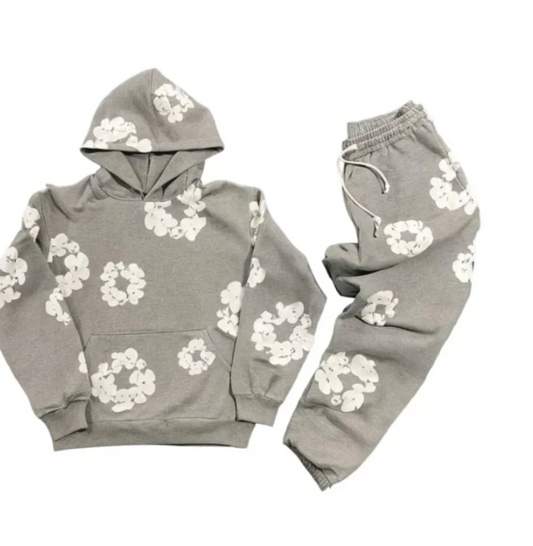 Unisex Autumn Floral Tracksuit with Iconic Prints