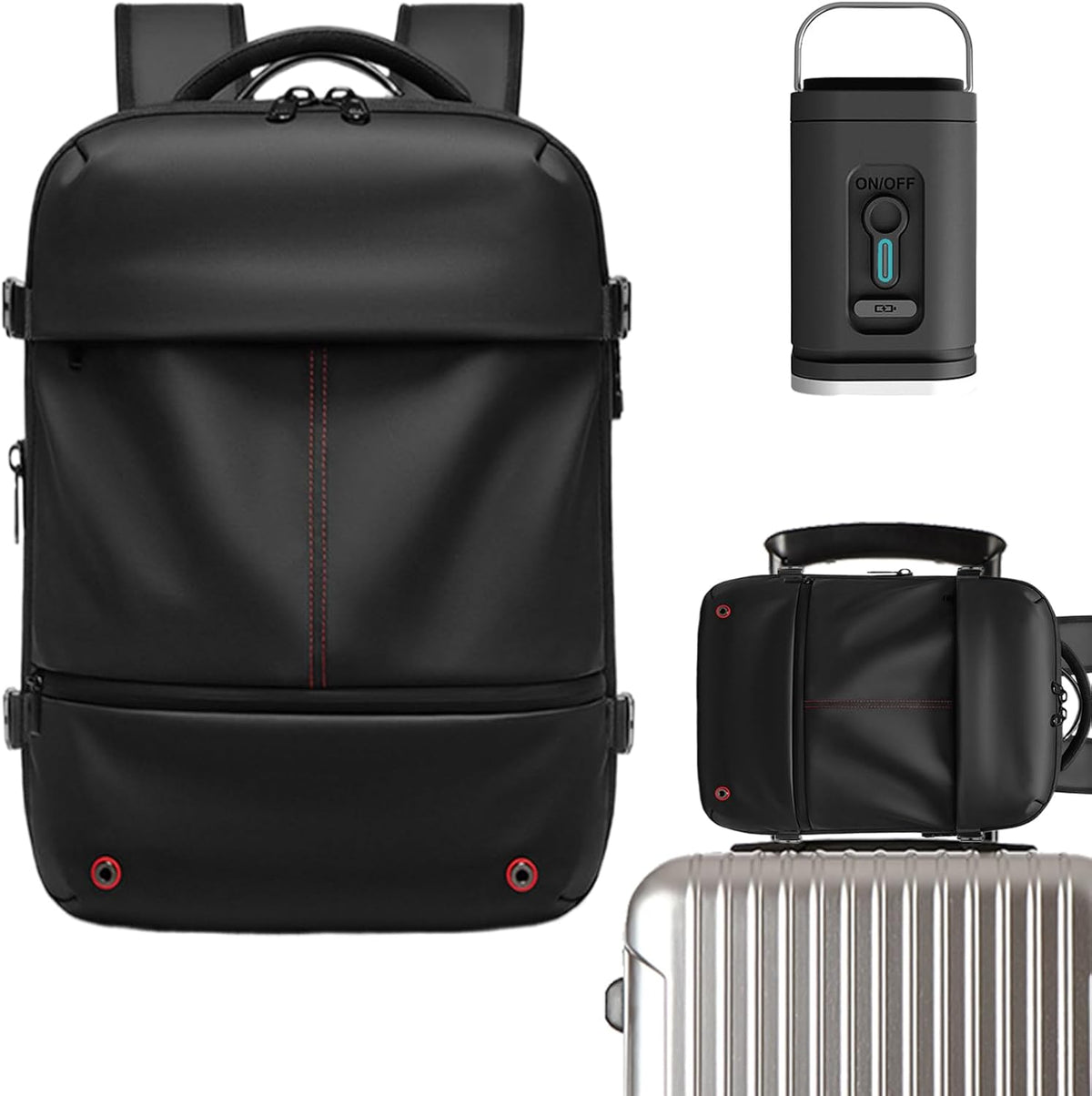 Unisex Expandable Vacuum Compression Travel Backpack – Waterproof