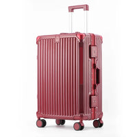 Unisex Hardside Suitcase with Aluminum Frame – Safe & Stylish Travel