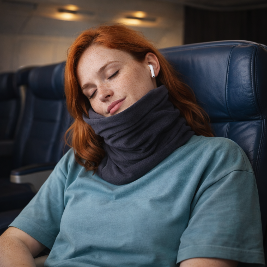 Unisex Travel Pillow for Upright Neck Support