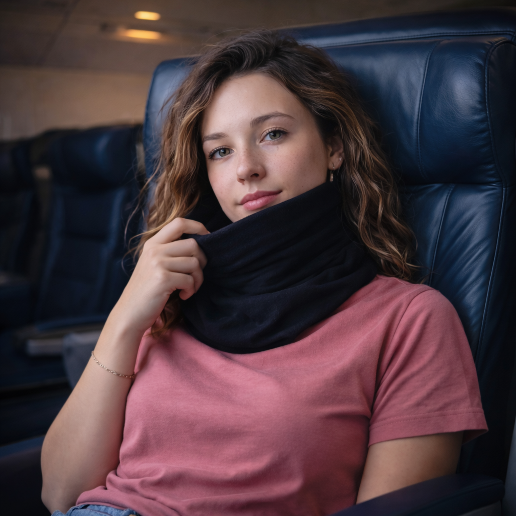 Unisex Travel Pillow for Upright Neck Support
