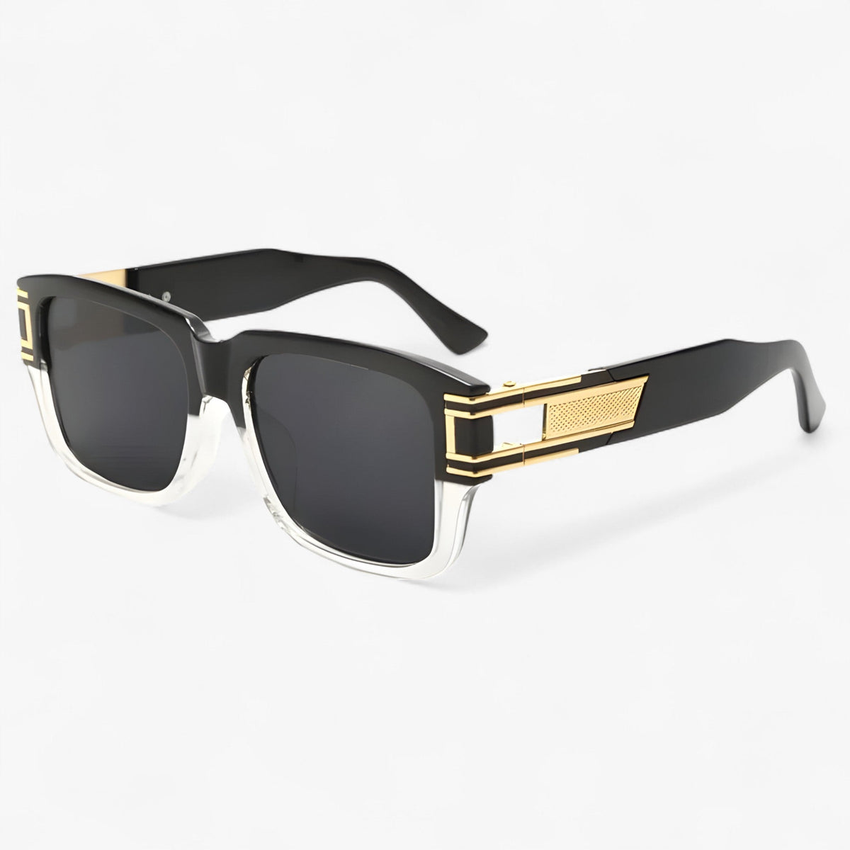 Unisex Vintage Square Frame Sunglasses with UV400 Protection