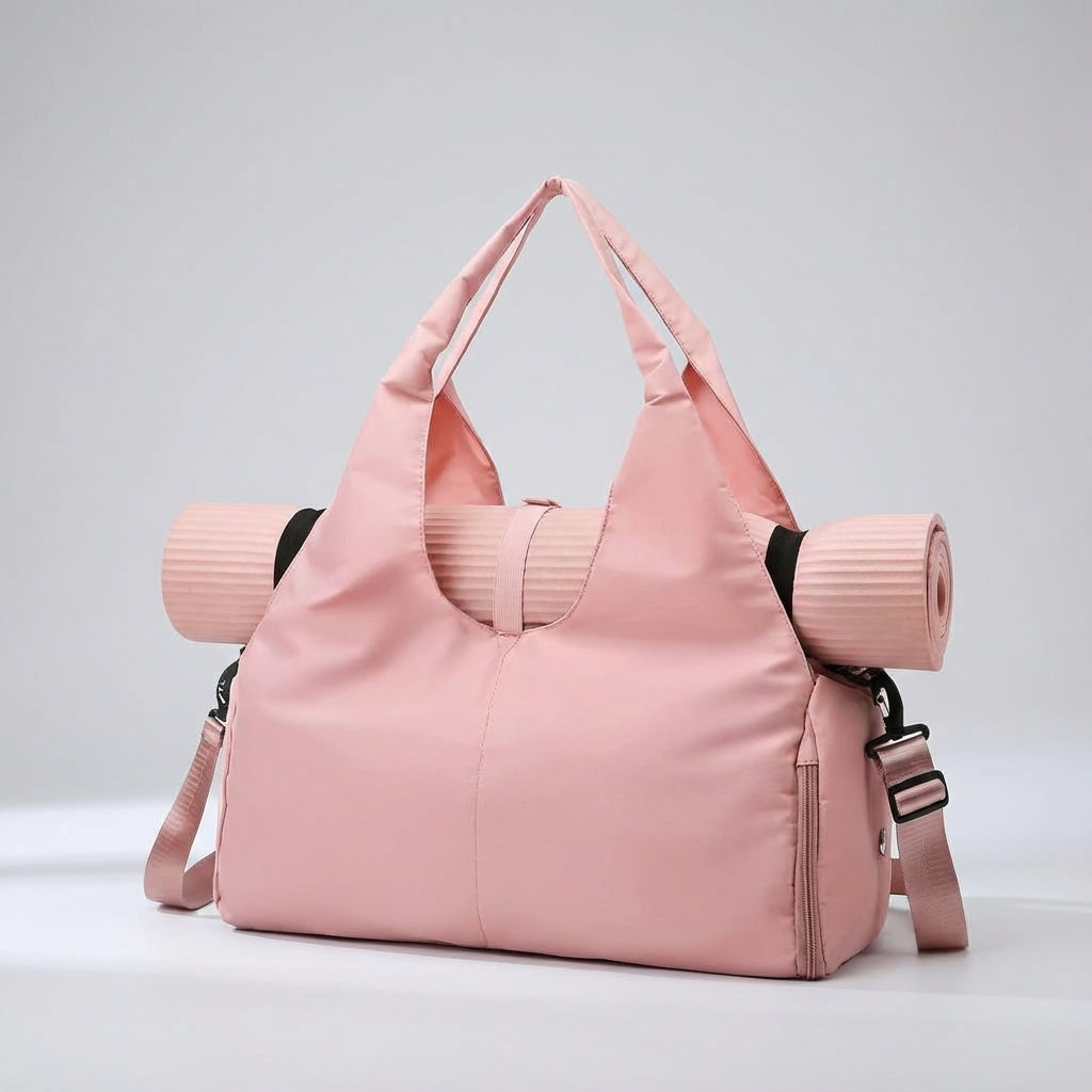 Unisex Water-Resistant Gym Bag with Shoe Compartment