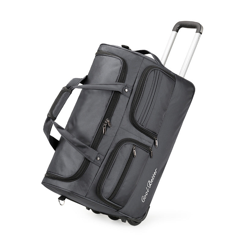 Unisex Wheeled Travel Duffel Bag with Telescopic Handle