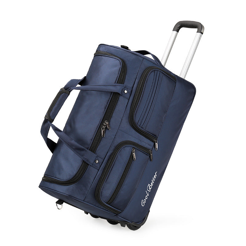 Unisex Wheeled Travel Duffel Bag with Telescopic Handle