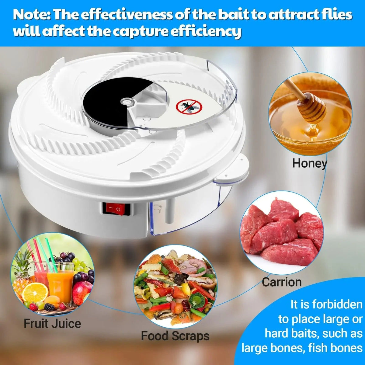 USB Electric Fly Trap - Quiet, Effective & Eco-Friendly