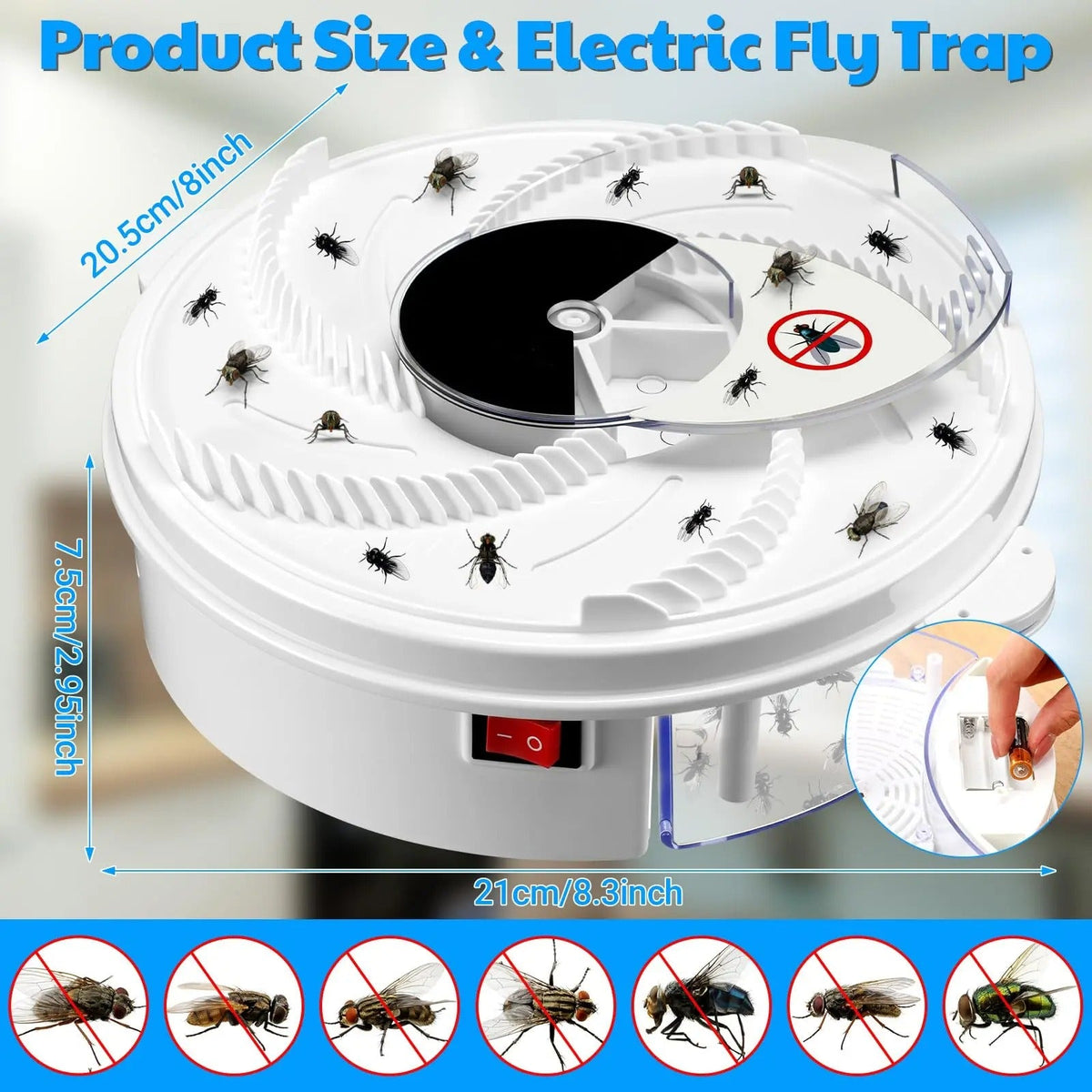 USB Electric Fly Trap - Quiet, Effective & Eco-Friendly