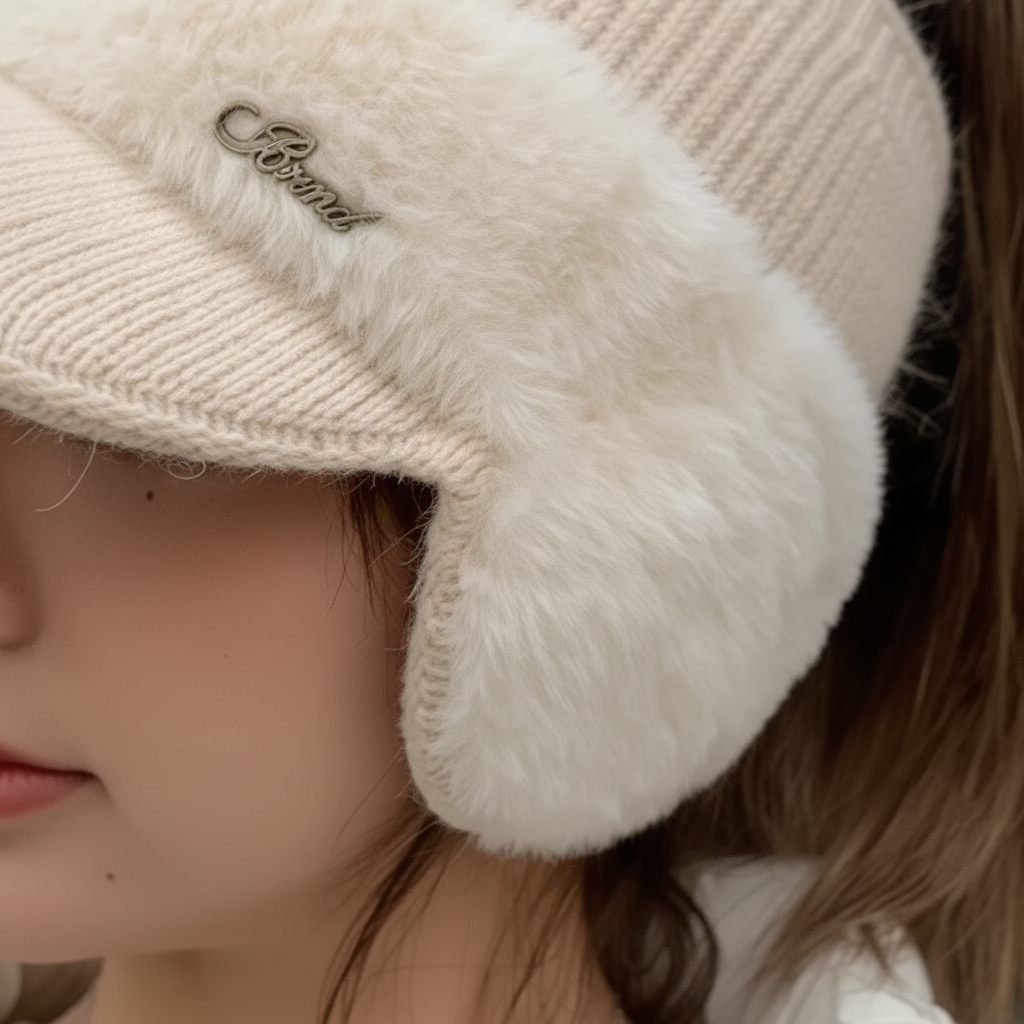 Visor Cap With Earflaps