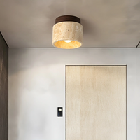 Wabi-Sabi Japanese Yellow Marble Ceiling Lamp