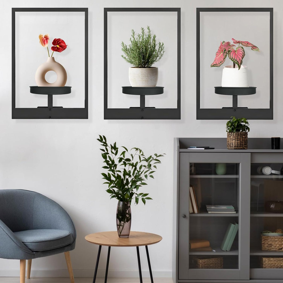 Wall Plant Holder - Modern Metal Design - Multifunctional & Space-Saving