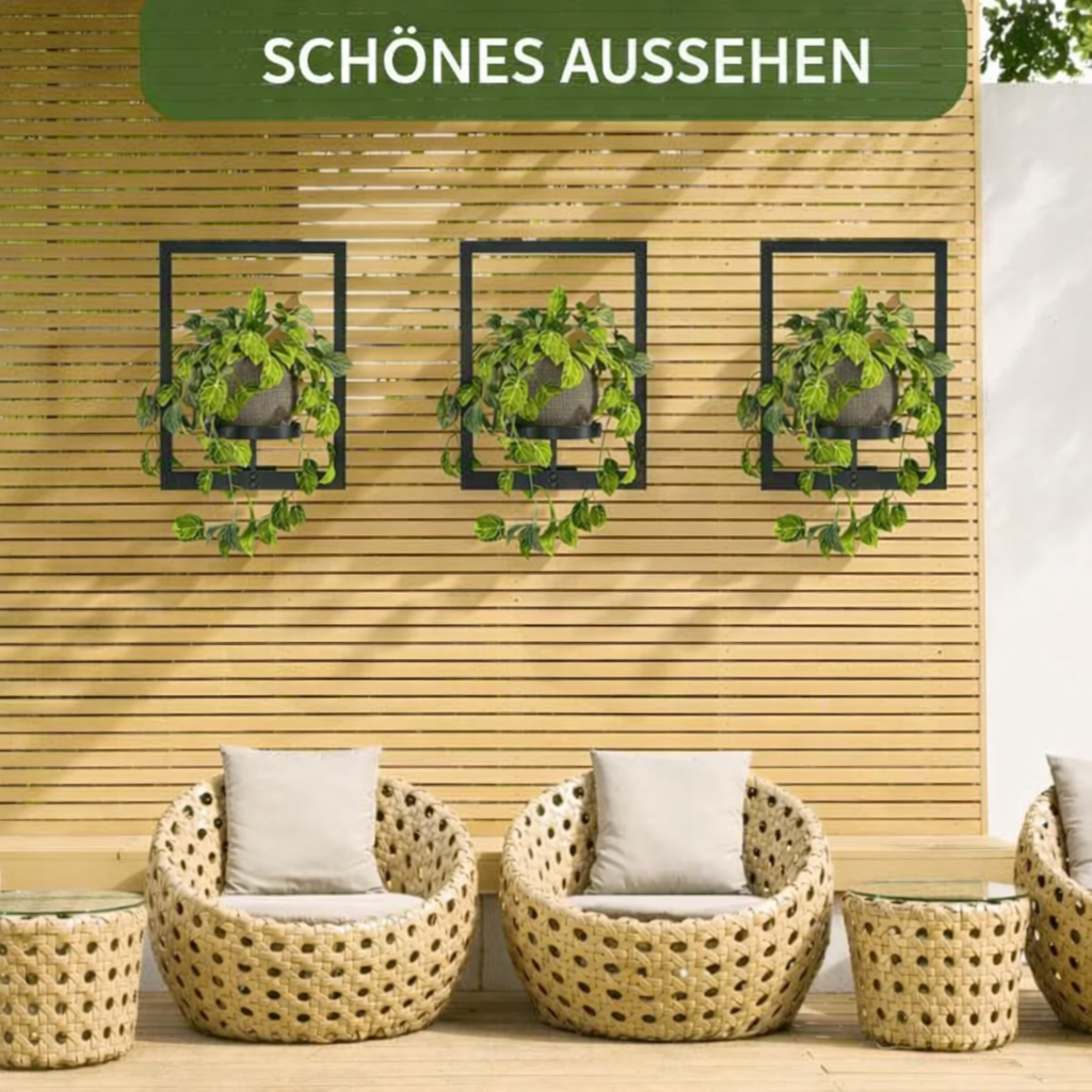 Wall Plant Holder - Modern Metal Design - Multifunctional & Space-Saving