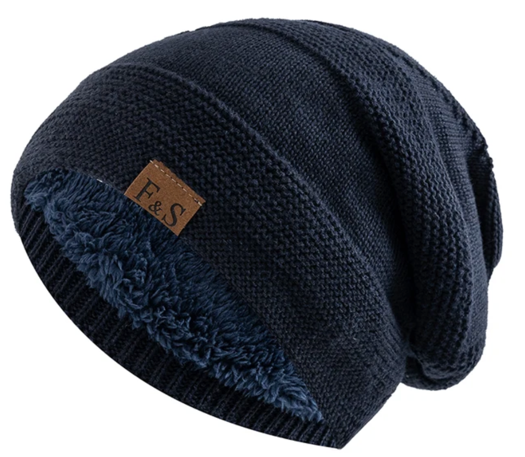Warm Winter Beanie with Lining