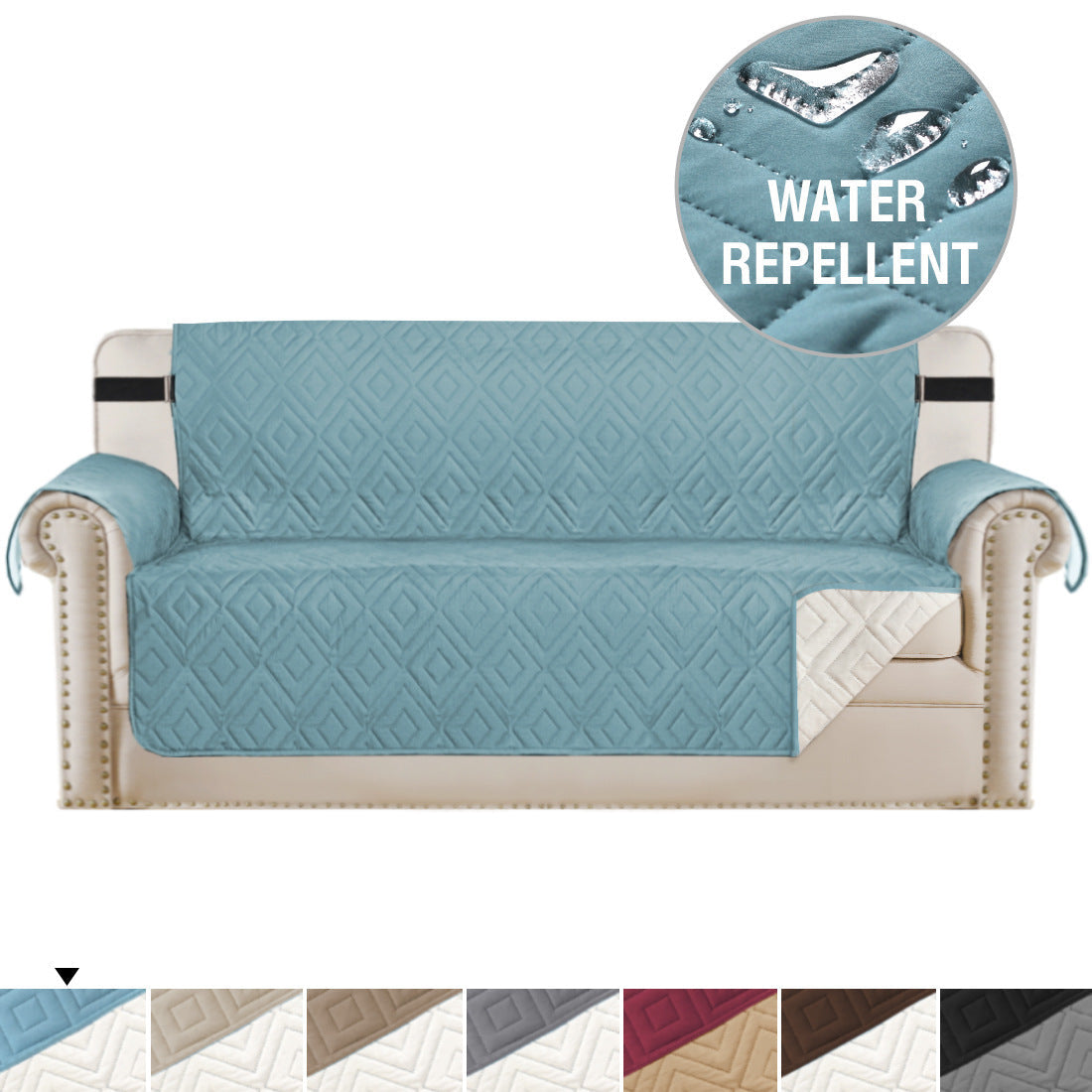 Water-Repellent Non-Slip Reversible Sofa Cover Protector