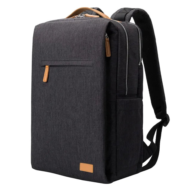 Water-Resistant Laptop Backpack with USB Charging Port for 15.6-Inch Laptops