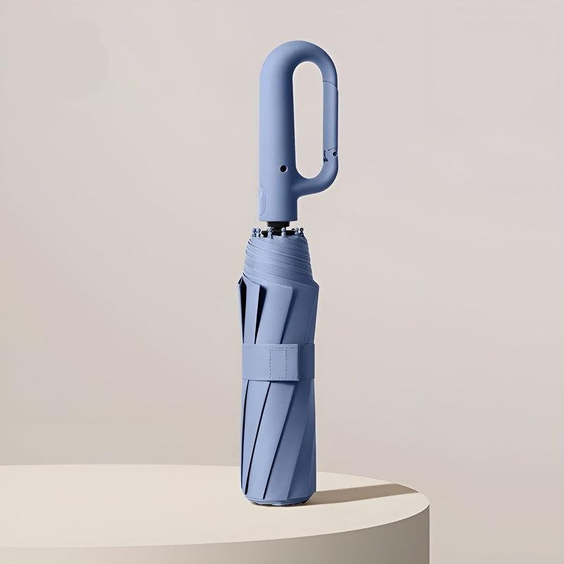 Weather Umbrella for Wind and Rain with Automatic Buckle Handle