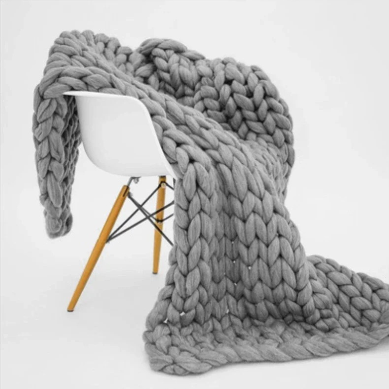 Weighted Organic Cotton Blanket - Breathable, Machine Washable & Ideal for Year-Round Comfort
