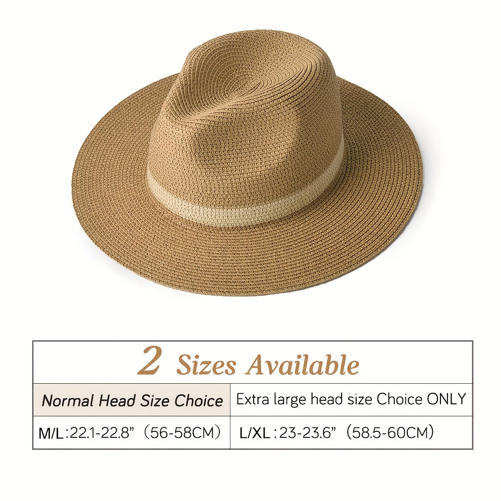 Wide-Brim Panama Hat - Stylish and Protective