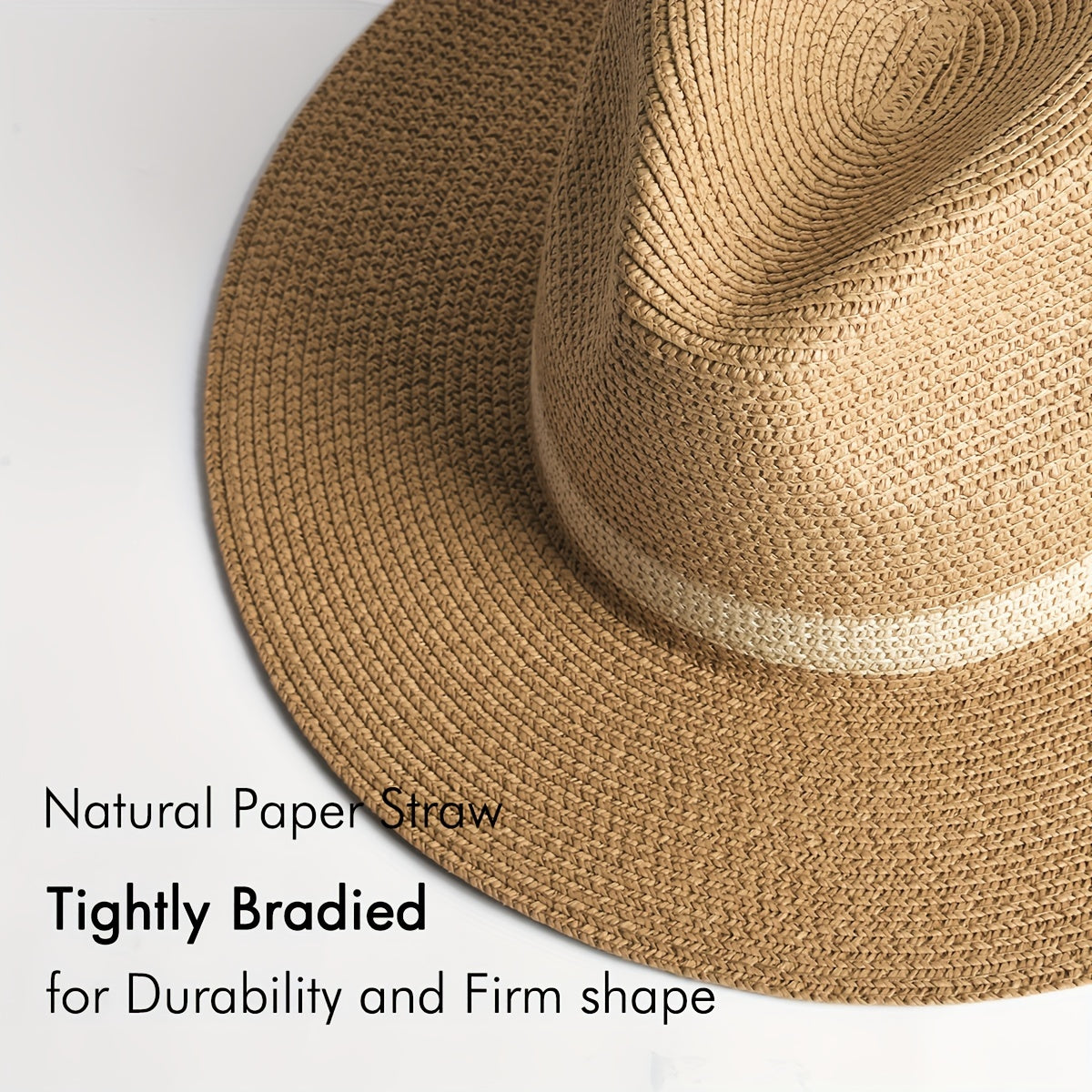 Wide-Brim Panama Hat - Stylish and Protective