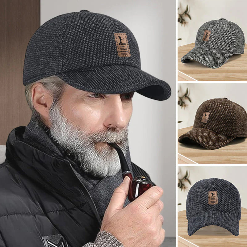 Winter Baseball Cap with Ear Flaps