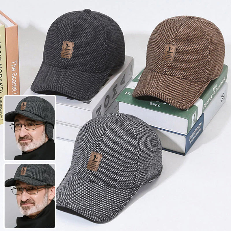 Winter Baseball Cap with Ear Flaps