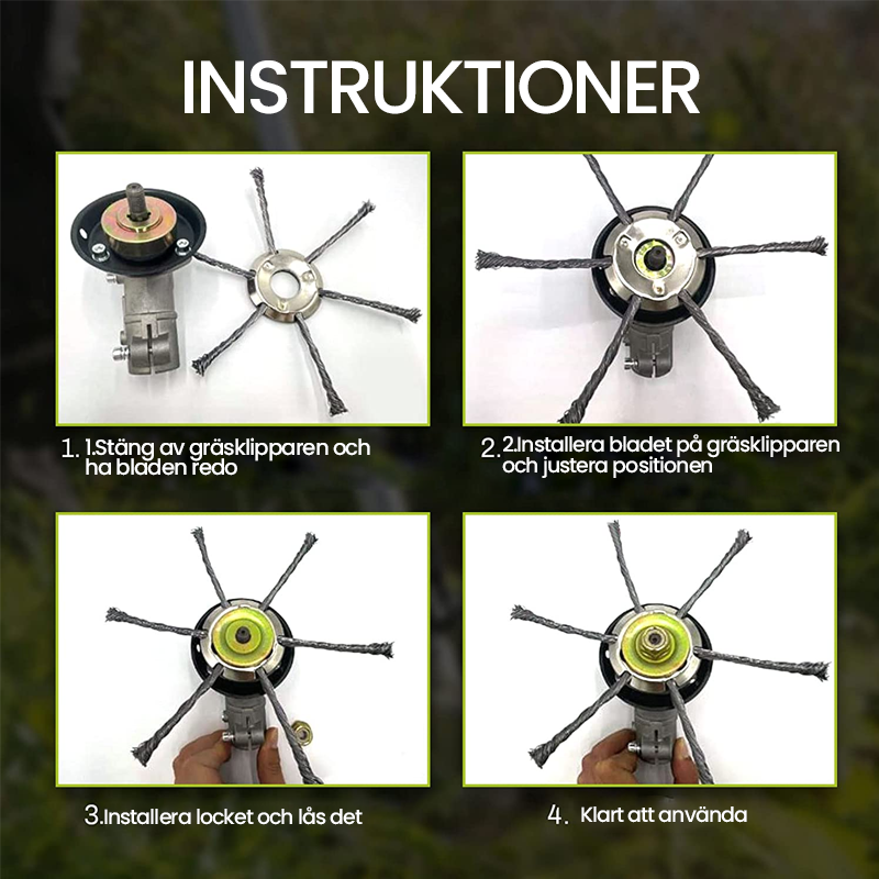 Wire Trimmer Head for Weed Control