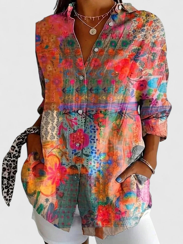 Women's Blouse with Unique Print