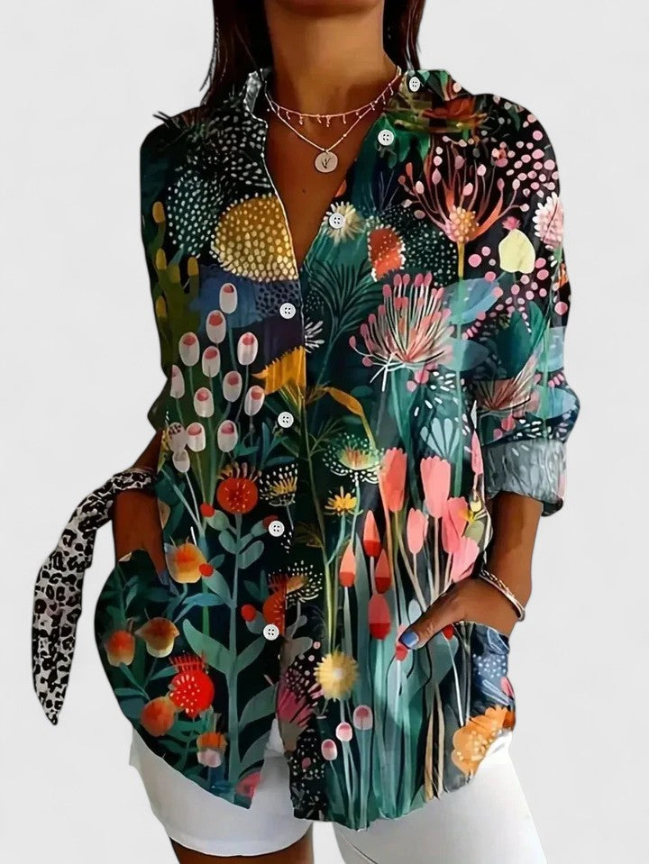 Women's Blouse with Unique Print