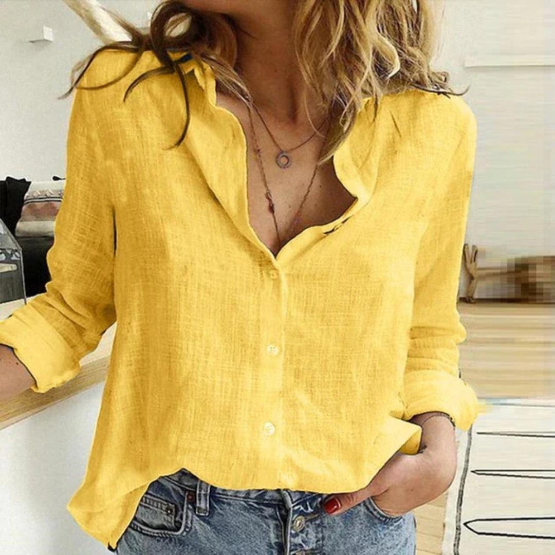 Women's Button-Down Blouse Shirt