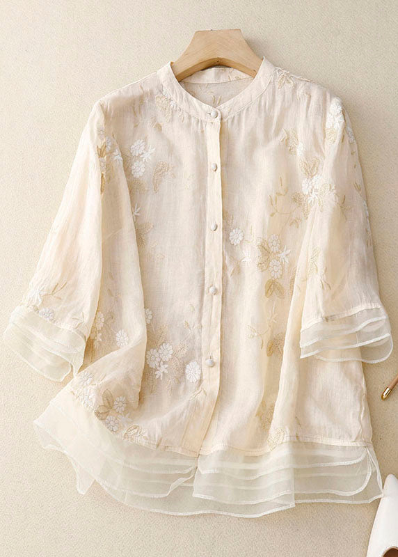 Women's Button-Down Floral Blouse