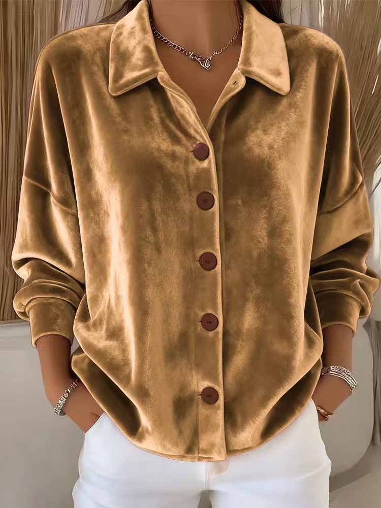Women's Button-Down Long Sleeve Blouse