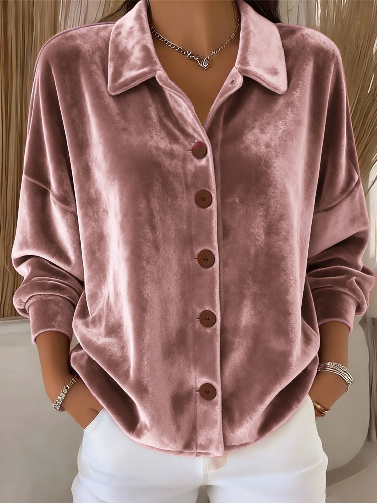 Women's Button-Down Long Sleeve Blouse